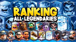 PRO RANKS ALL 18 LEGENDARY CARDS in Clash Royale 2021