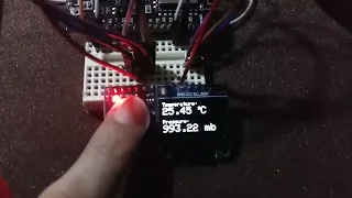 (Demo) ESP8266 NodeMCU with MS5611 Barometric Pressure Sensor