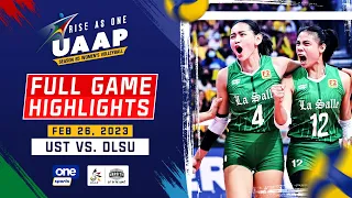 DLSU vs. UST round 1 highlights | UAAP Season 85 Women’s Volleyball - Feb. 26, 2023