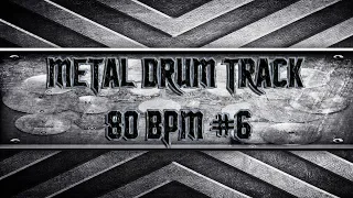 Slow Metal Drum Track 80 BPM (HQ,HD)