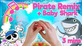 Pirate Playdough remix: Row your Boat, Pirate dance, Baby Shark Nursery Rhyme/Dough mashup