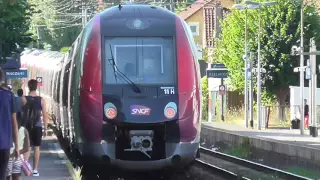 Z50000 NAT : Départ de la gare de Bessancourt sur la ligne H du Transilien