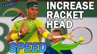 Increase Racket Head Speed RIGHT AWAY | Forehand Tennis Lesson