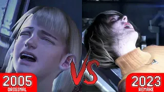 Her moans aren't the only thing that's different in this scene | Resident Evil 4 original vs remake