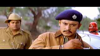 Commissioner Order Darshan To Give Security To Rowdies | Swamy Kannada Movie Ultimate Scene