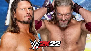 WWE 2K22 | AJ STYLES vs EDGE at Wrestlemania