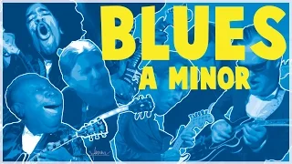 Blues Backing Track in A Minor