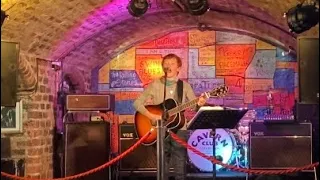 LIVE AT THE CAVERN CLUB, LIVERPOOL-Charlie sings and plays Now And Then / I Saw Her Standing There