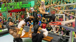 THE BLOODLINE VS STING & DARBY ALLIN ACTION FIGURE MATCH