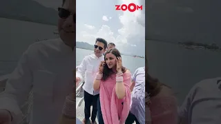 FIRST video of Parineeti Chopra & Raghav Chadha after their wedding as they leave Udaipur😍 #shorts