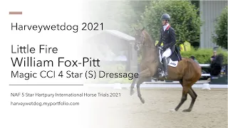 William Fox-Pitt and Little Fire CCI4* Dressage; NAF 5 Star International Hartpury Horse Trials 2021