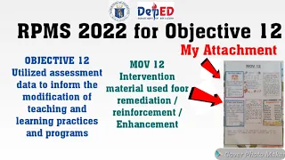 RPMS SY 2021-2022 OBJECTIVE 12 ATTACHMENT