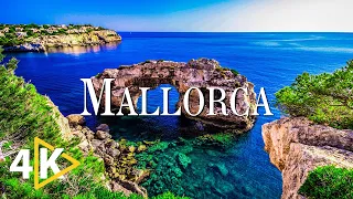 FLYING OVER MALLORCA (4K UHD) - Calming Music Along With Beautiful Nature Videos