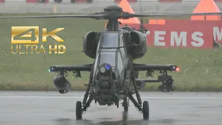 (4K) AgustaWestland AW-129CBT Mangusta Italian Army flying Display at RAF Fairford RIAT AirShow 2023