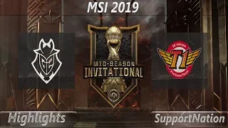 G2 vs. SKT Highlights MSI 2019 | Group Stage Day 1 | SKT vs. G2 | 2019 Mid-Season Invitational