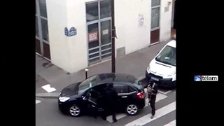 Nuevo video muestra cómo huyeron los terroristas tras atacar la redacción de Charlie Hebdo