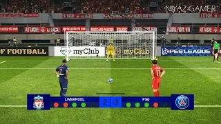 PES 2019 | LIVERPOOL vs PSG | Penalty Shootout | UEFA Champions League | Gameplay PC