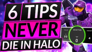 6 SECRET TIPS to NEVER DIE - I WISH I Knew These Before I Hit ONYX - Halo Infinite Guide