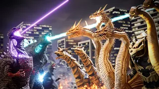 EVOLUTION of KING GHIDORAH: GODZILLA Size Comparison (1964-2019)