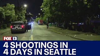 Four shootings, one deadly, in four days in Seattle | FOX 13 Seattle