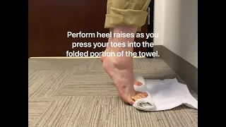 Heel Raises with Intrinsic Foot Muscle Work. Exercise credit to Gait Happens