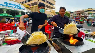 Finally, they WOK together !!! 2 BROTHERS of Top Speed Wok MASTER | Making Egg Fried Rice & Noodles