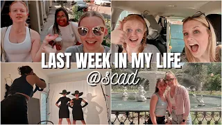 last week in my life of freshman year at scad savannah!!