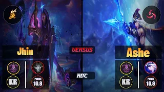 Master JHIN [Fleet Footwork] (ADC) VS  ASHE - Master KR Patch 10.8