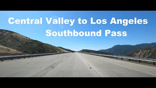 Grapevine CA to LA on iconic mountain passes, I-5 4K60 detailed timestamps (teaser) real time