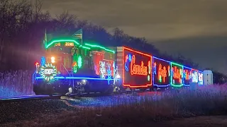 The Canadian Pacific Holiday train!! Romulus, MI.