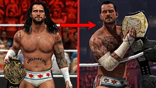 All Of CM Punk Championship Wins! (WWE 2K)