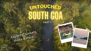 SOUTH GOA Travel Vlog 1 | Hidden Gems of Goa | Kayaking in Cola Beach | Cabo De Rama