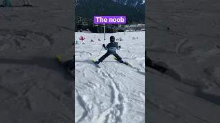 Different types of people skiing/snowboarding ￼