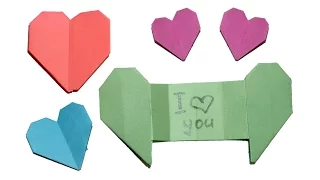 Origami Heart with secret Message / DIY beauty and easy