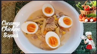 CREAMY CHICKEN SOPAS #simpol #howto #soup #panlasangpinoy #lutongpinoyrecipe
