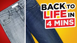 Bring Your Jeans Back To Life In 4 Minutes! (How To Dye Your Jeans)