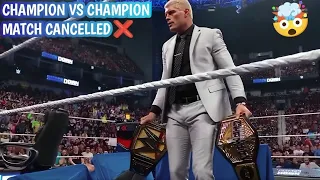 Omg 😱 Champion Vs Champion Match Cancelled ❌ | Cody Rhodes Vs Logan Paul | WWE Smackdown Highlights