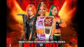 hell in a cell 2022 full match bianca belair vs becky lynch vs asuka #wwe2k22 #wwe #hellinacell2022