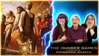 GROUP REACTIONS!! THE HUNGER GAMES: The Ballad of Songbirds and Snakes | FIRST TIME WATCHING