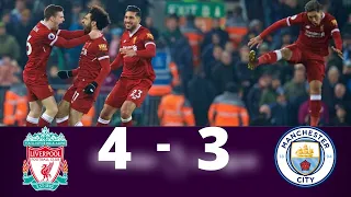 Liverpool 4×3 Man City PL 2018) With Arabic Commentary 🎤《رؤف خليف》