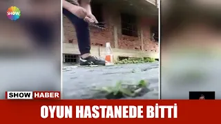 Oyun hastanede bitti