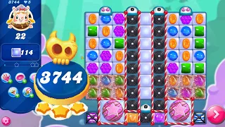 Candy Crush Saga Level 3744 || Super Hard Level || No Boosters || 3 Stars 🌟🌟🌟