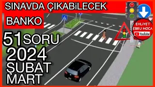 ANİMASYONDA EKLEDİK/ ÖNEMLİ AÇIKLAMALAR 2024 ŞUBAT MART EHLİYET SINAVI SORULARI DETAYLI ANLATIM 2024