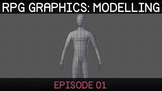 RPG graphics E01: Character model [Blender]