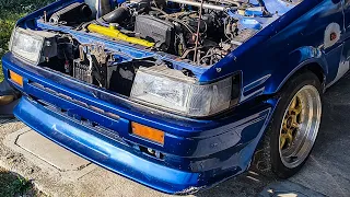 Starting 1986 Toyota Corolla AE86 Levin Coupe After 5 Years