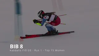 Kabdalis 2023 Womens GS Day1 Top15 Points