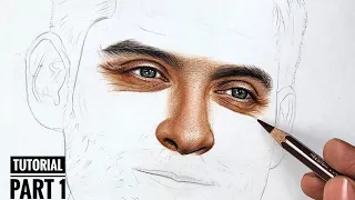 Hyper Realistic Sketch Tutorial - PART 1 |  By HarshGuru Art