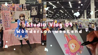 🌸Artist Alley at Wondercon and Other Clips : Studio Vlog 09 🌸