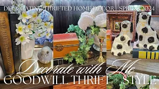 GOODWILL SPRING HOME DÉCOR THRIFT + DECORATE WITH ME 2024 | Shop with Me - Thrift Haul - Style Ideas