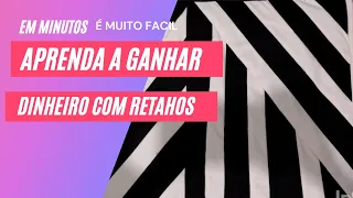 aprenda a ganhar dinheiro com retalhos, passo a passo muito fácil, tapete lindo e lucrativo.